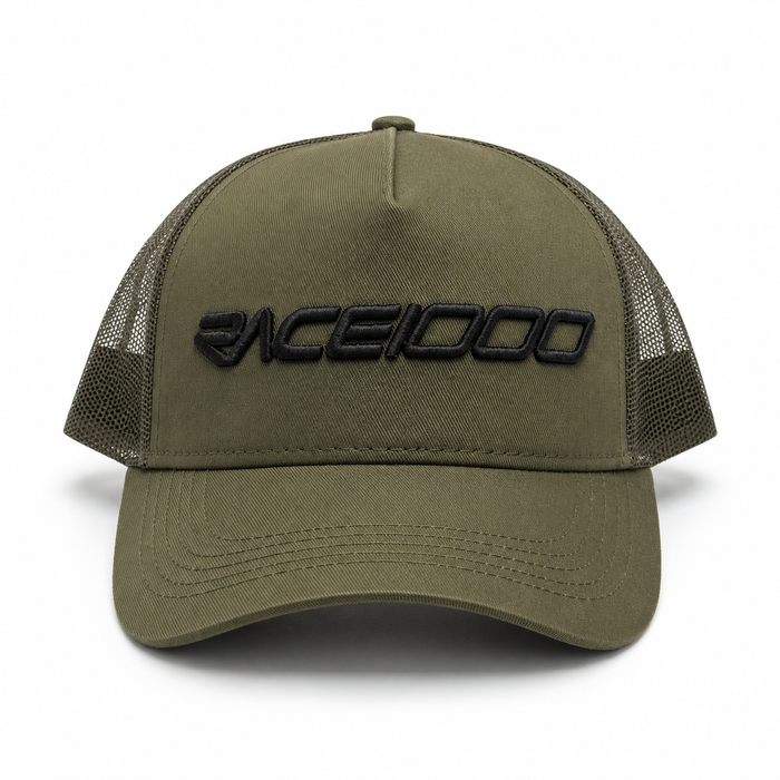 Casquette trucker vert olive